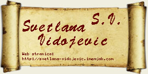 Svetlana Vidojević vizit kartica